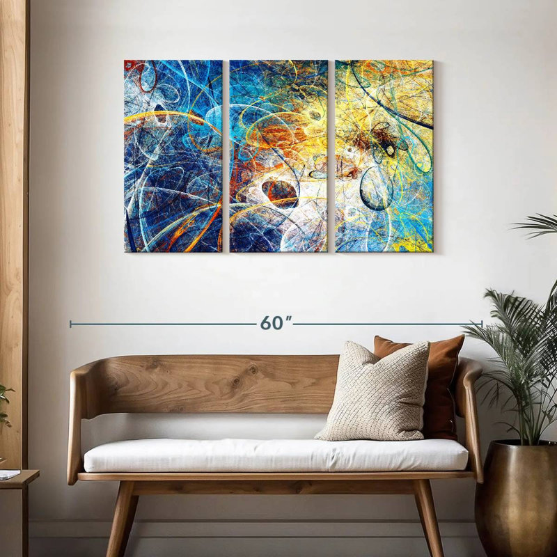 Avery Space Time Warp Abstract, 28" H x 45" W