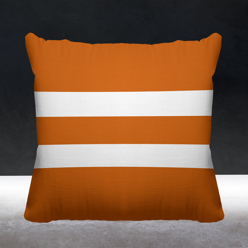 Coussin décoratif intérieur / extérieur Kyson, L 19 po x H 19 po, Orange