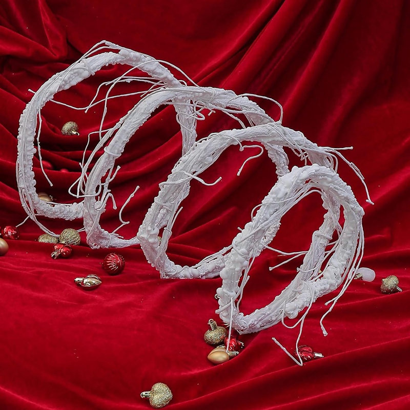 Guirlande d'arbre artificiel long pliable blanc