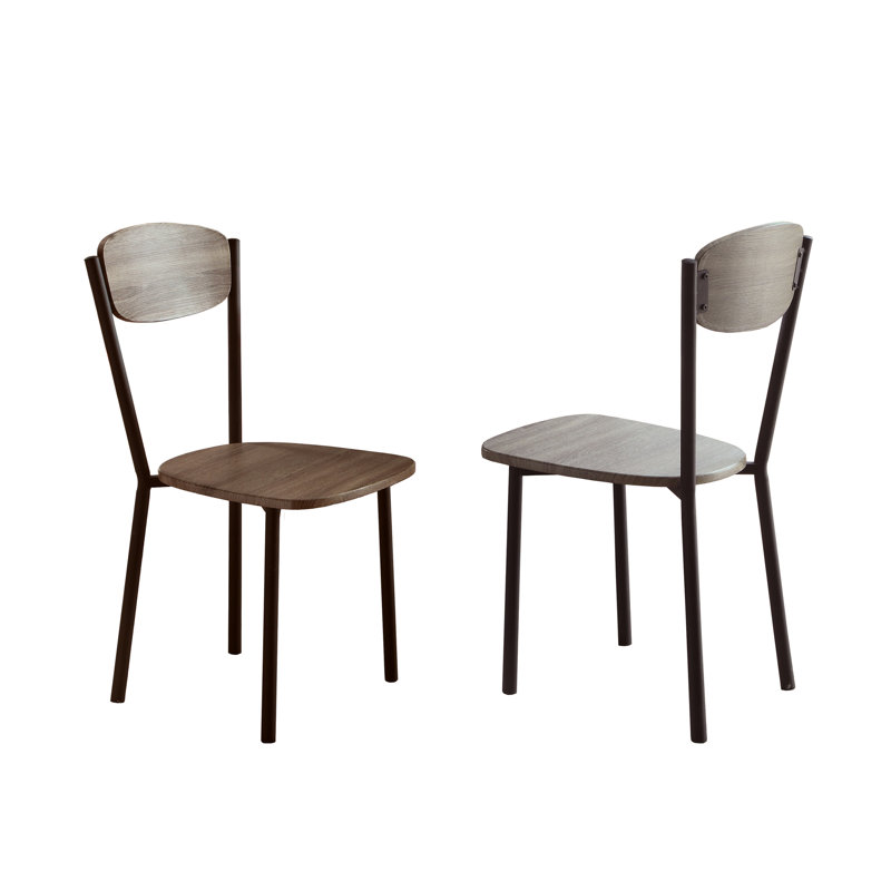 Mobilier de salle à manger 5 pièces rond gris gris