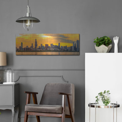 " Chicago Golden Sunset Panorama " by AKG