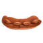 Canapé modulaire courbé de 126 po (orange foncé - mousse complète D28)-395544235-395544228