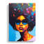 CAN-V0523-2936X Woman With Afro Hydrodipped 1 Piece Wrapped Canvas Wall Art-2042271056