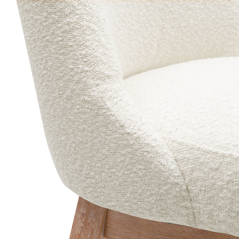 Swivel Counter Stool, White
