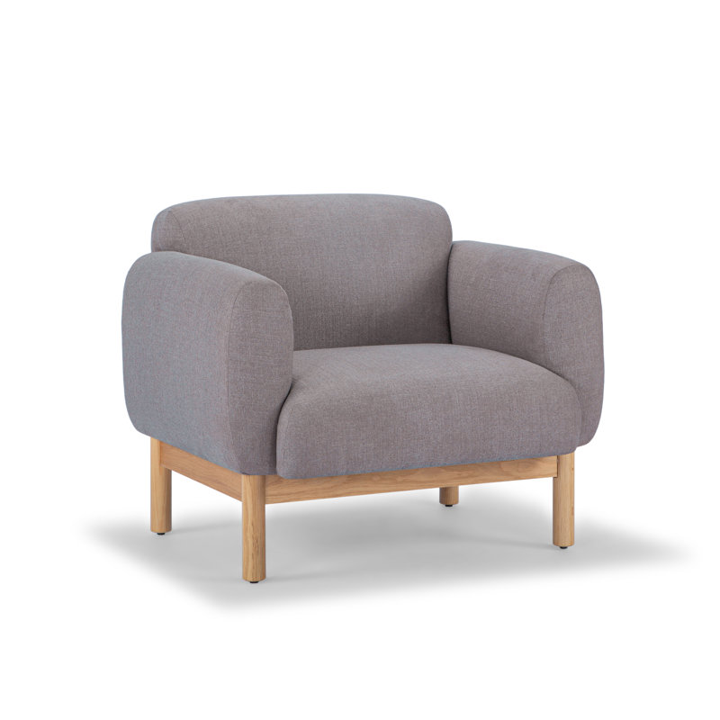 Tulum Armchair, Metro Gray Linen Blend