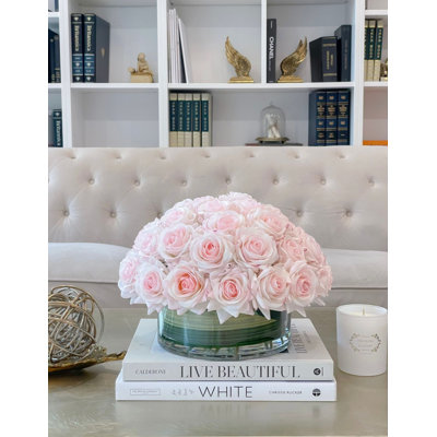 Large Dome Real-Touch Rose Centerpiece