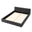 Structure de lit tapissier grand format avec tissu épais, lit plateforme grand format en chenille avec tête de lit et structure solide-30269594