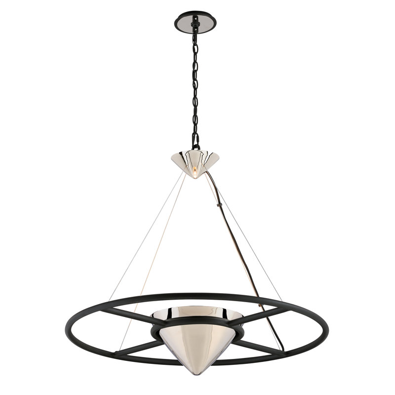 Zero Gravity 1 - Light LED Chandelier, 29.25" H x 32" W x 32" D