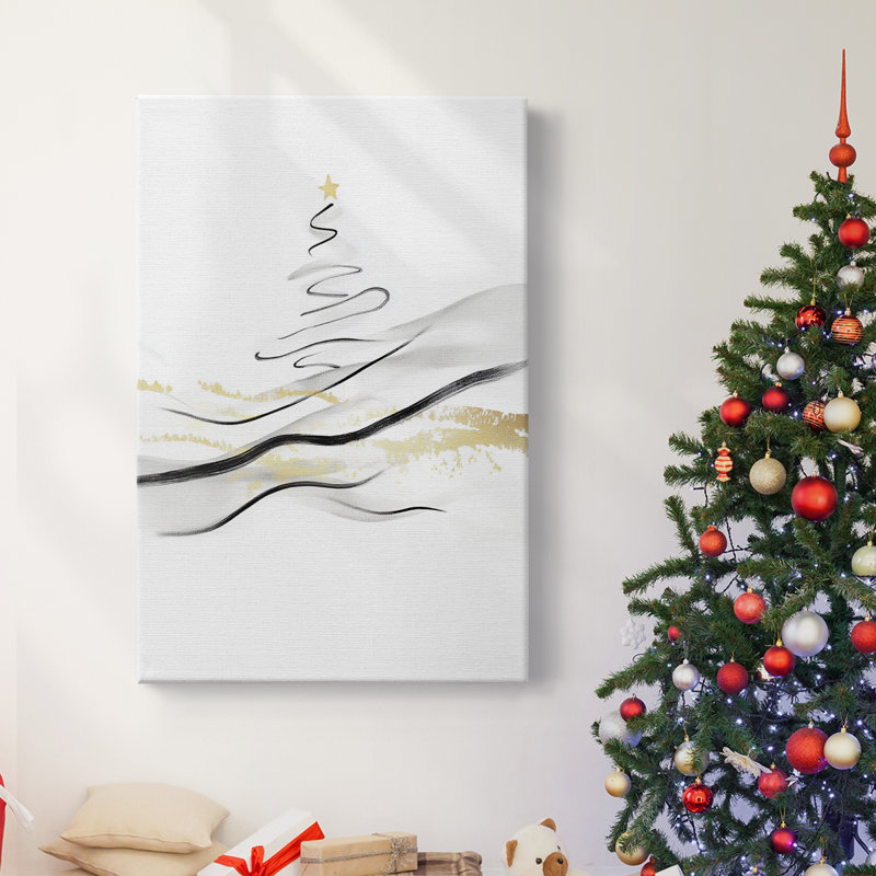 Art des Fêtes de Noël - Toile tendue avec châssis CD XX III, H 48 po x l 32 po