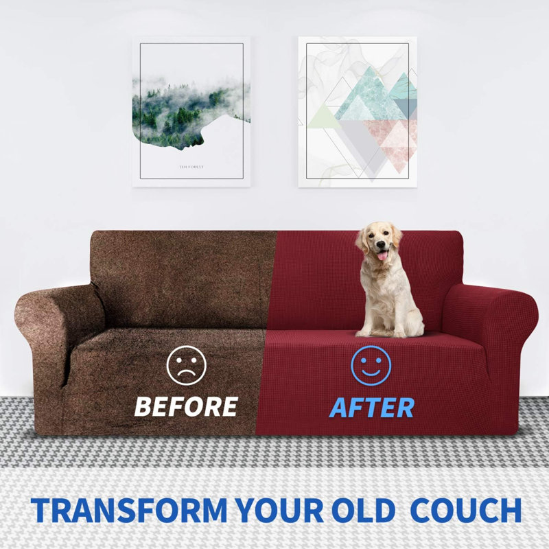 Loveseat Slipcover, Red