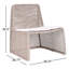 Michelle Outdoor Accent Chair Linen