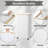 Laundry Hamper with Wheels and Lid, 26 Gallon Rolling Clothes Basket with Bamboo Handle for Bedroom, Bathroom, Dorm and Laundry Room-114660135
