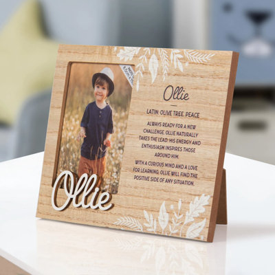 Hazella Tan Solid + Manufactured Wood Picture Frame
