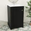 Ensemble de meuble-lavabo autoportant de 20 pouces avec porte d'armoire ajustable à fermeture en douceur et cuve en céramique-1420877594