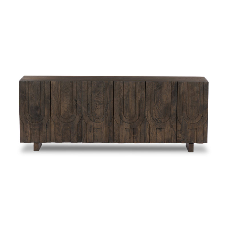 Rivka Media Console, Dark Mango
