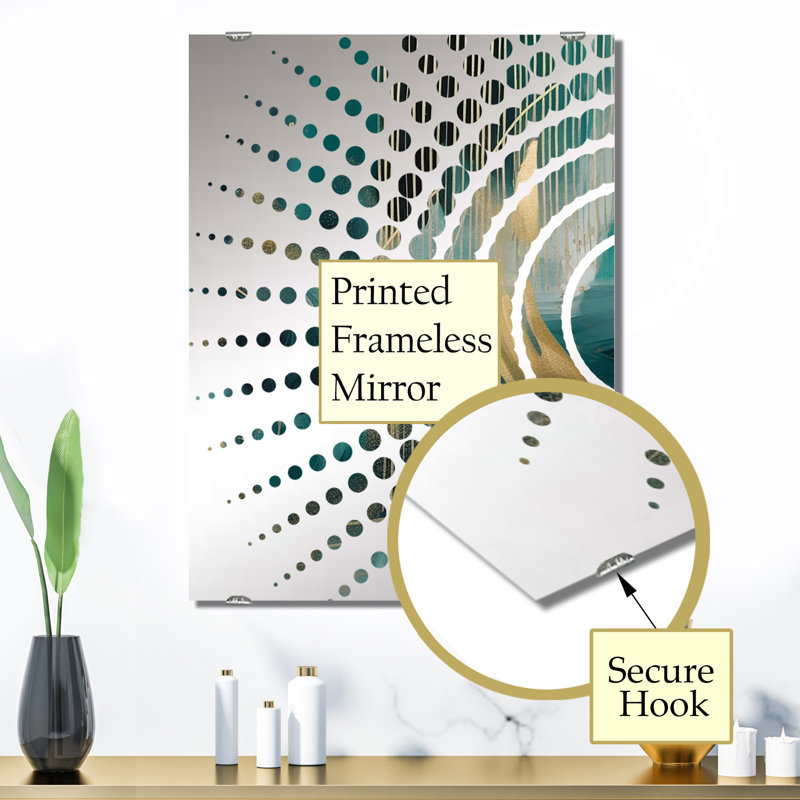 Miroir mural à formes abstraites Ingrassellino - MIR137750, 32 po x 24 po