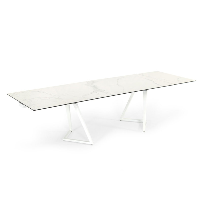 Farrell - Modern White Extendable Dining Table