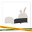 Lit simple princesse en forme de lapin rembourré-1550599244
