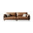Brown Genuine Leather Modular Sofa
