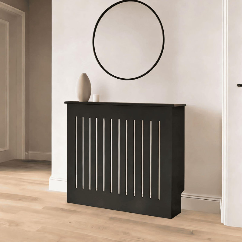 Loxley Radiator Cover, Medium - 112cm W, Black