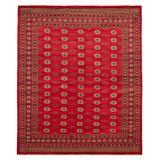 One-of-a-Kind 8'1" X 9'9" New Age Wool Area Rug in Dark Red