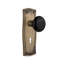 Prairie Plate with Decorative Keyhole and Black Porcelain Door Knob-1520166631-1520166653