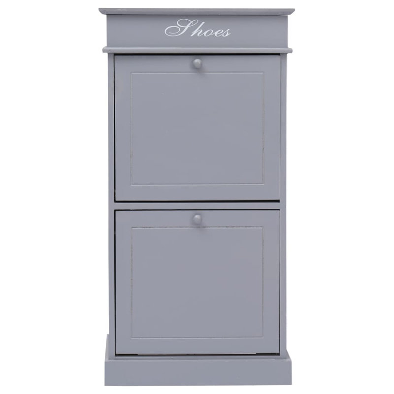 6 Pair Flip Down Shoe Storage, Black