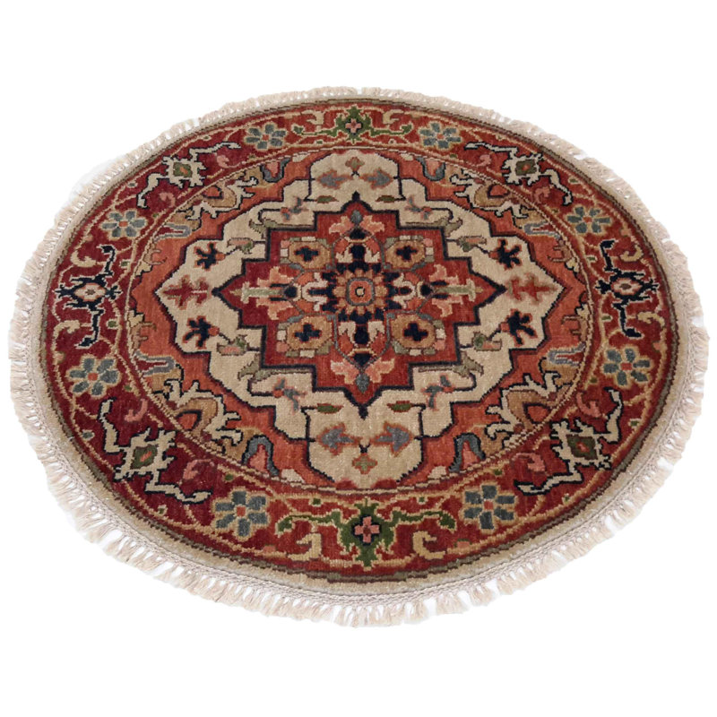 Keldin Oriental Area Rug in Beige