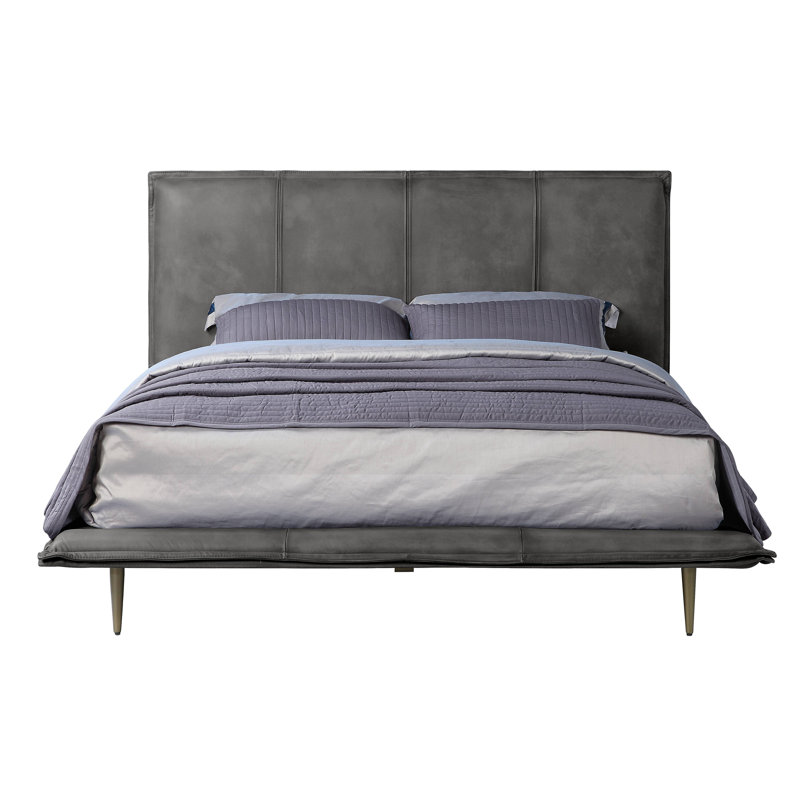 Lit plateforme Givens, Grand, gris
