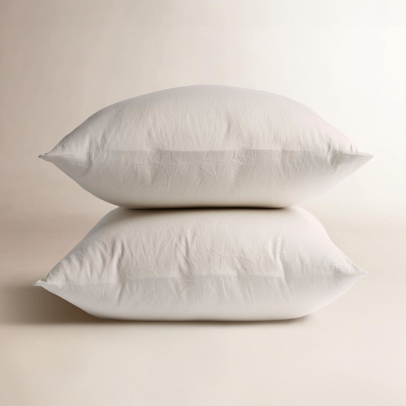 Cloud Soft Sateen 100% Cotton Sateen Pillowcase - Set of 2, Pale Gray, Standard/Queen Pillowcase