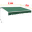 Dakota Fields Fabric Cover Retractable Patio Awning-20748280-132799852
