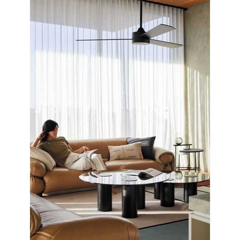52" Tora 3 - Blade Standard Ceiling Fan with Remote Control, Black