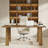 63-inch Farmhouse Wooden Executive Desk With Sturdy Legs