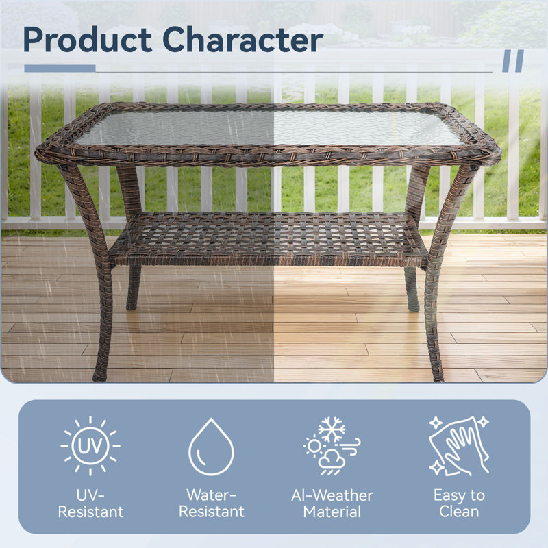 Valierius L-Shaped Outdoor Sectional Sofa Set With Swivel Chairs & High Back Patio Chairs, Beige