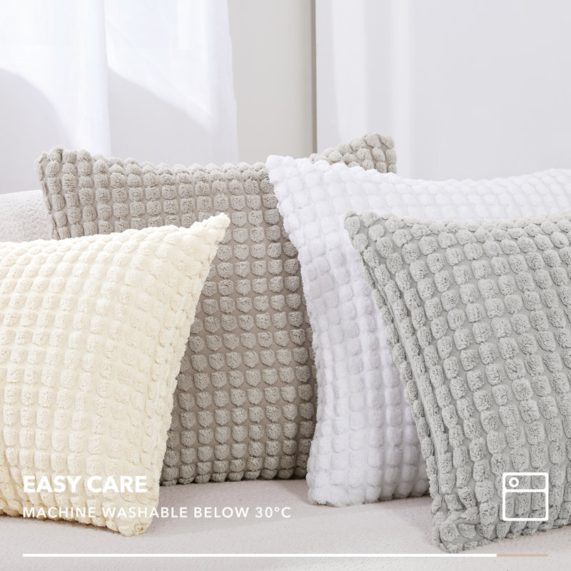 Reversible, Cream, 16" H x 16" W