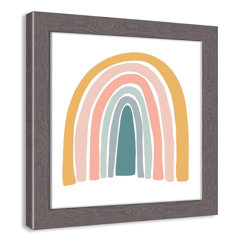 Décoration murale pour enfants, H 12 po x l 12 po x P 0,63 po, Encadrement fil du bois gris