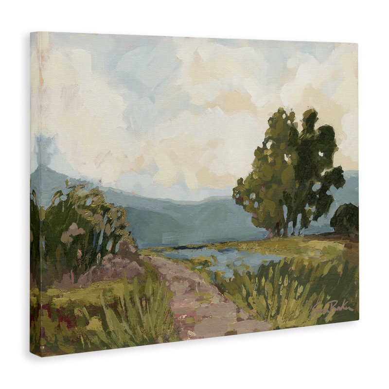 Chemin d'accès à une toile de campagne éloignée, design par Sara Baker, H 16 po x l 20 po