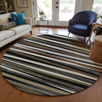  Machine Washable Indoor/Outdoor Chantille ACN997 Gray Area Rug