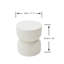 Elementi Home Chronos 18" Round Concrete Side Table for Indoor and Outdoor Use-88957812