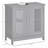 Modern Under Sink Cabinet With 2 Doors, Pedestal Under Sink Bathroom Cupboard, Bathroom Vanity Cabinet With Adjustable Shelves Modern Cabinet, Bathroom Cabinet, Gray Cabinet