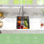 Évier de cuisine encastré à simple cuve encastrée, cuve profonde en acier inoxydable pour le lavage de la cuisine, lavabo autoportant ou mural, évier utilitaire autoportant portatif, ensemble de fond et accessoires inclus