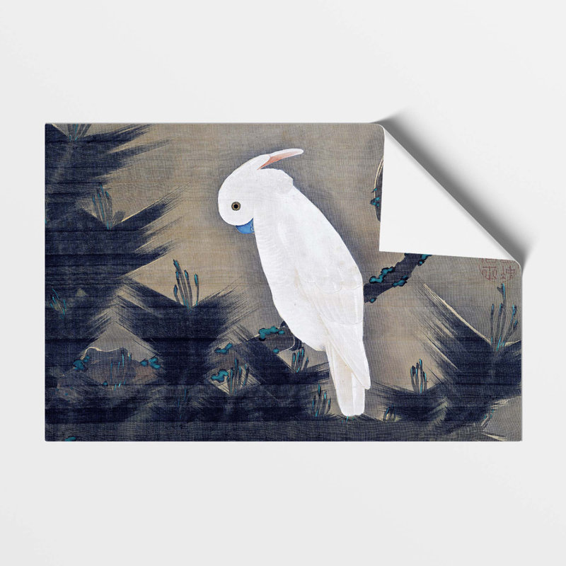 White Cockatoo On A Pine Branch by Ito Jakuchu - No Frame Painting, 42 cm H x 59.4 cm W
