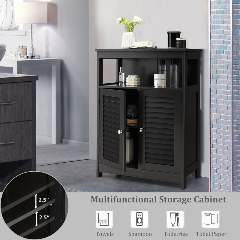 Bathroom Cabinet, Black