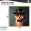Charmant cadre flottant Dapper Fox, design par Lucia Heffernan-17294736-17294738