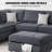 Reversible Sectional Sofa With Storage Ottoman-1488888584