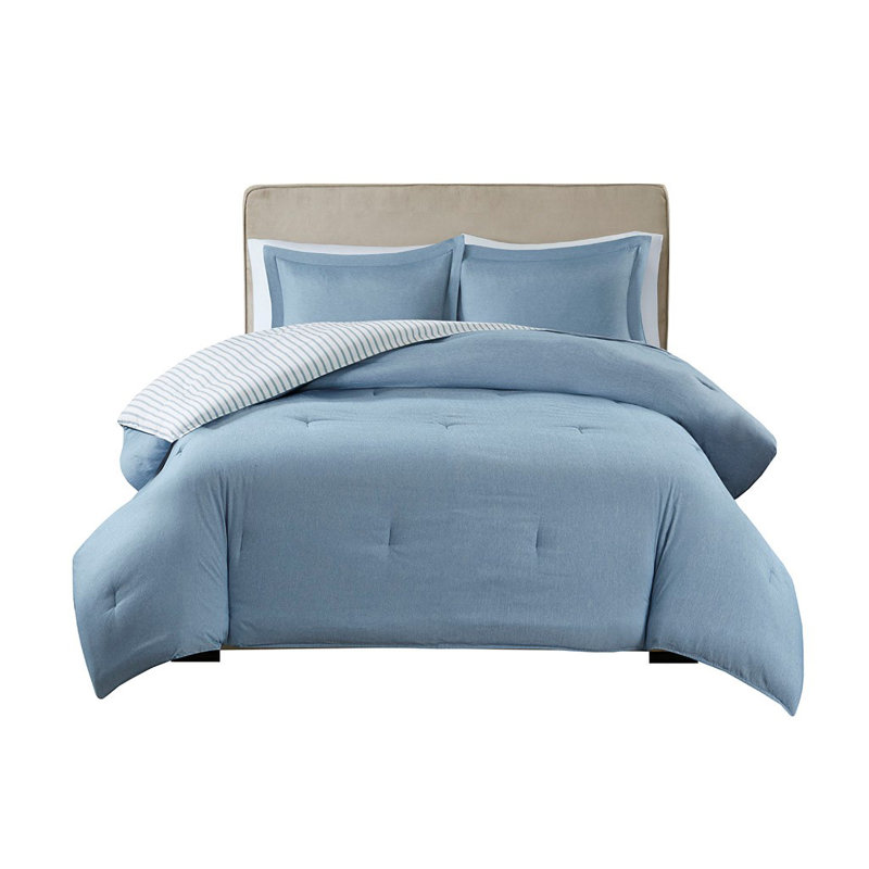 Literie , Édredon double / grand + 2 taies décoratives sta, Bleu
