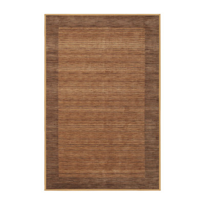 Tapis contemporain brun