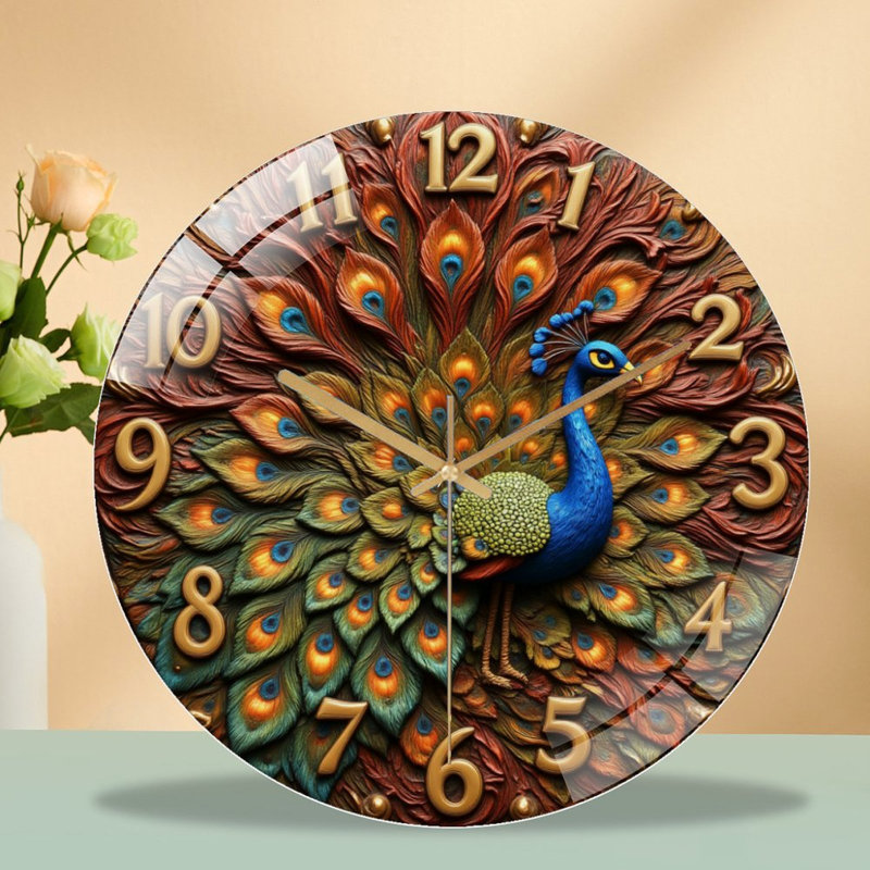 Horloge murale Peacock