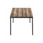 3 Table : Modern Design With Brown Laminate And Black Metal Elements Stylish 3Pcs Coffee Integration