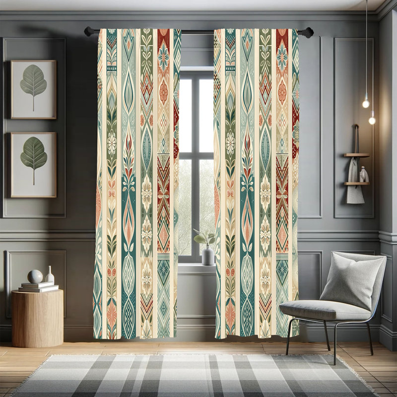 Semi Sheer Curtain Pair, 28" W x 84" L